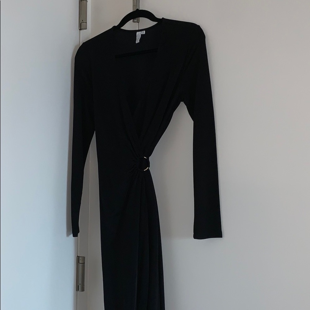 & other stories maxi wrap dress